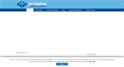 Desktop Screenshot of prismasoftwaregestion.com