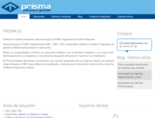 Tablet Screenshot of prismasoftwaregestion.com